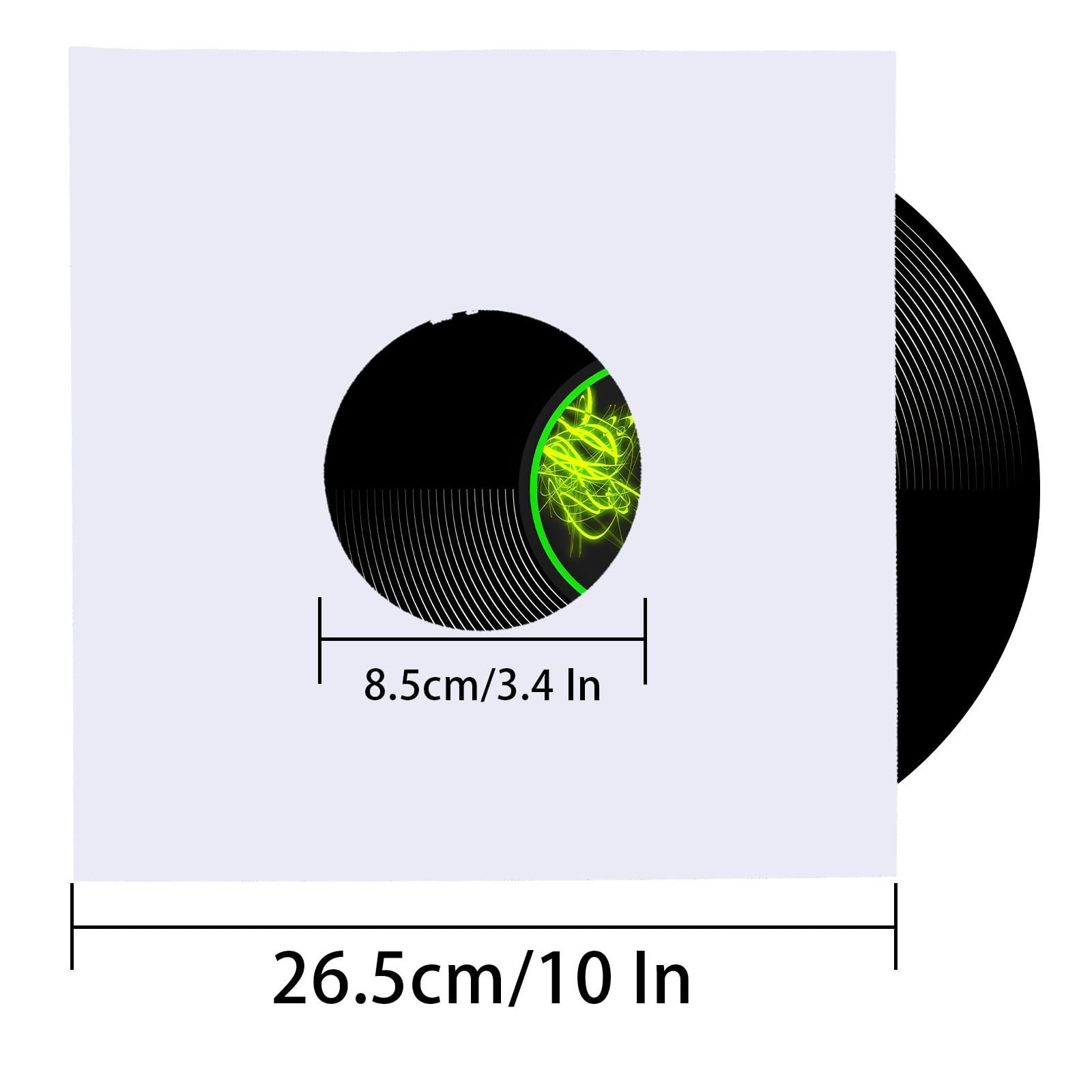 60 Pcs 10 Inch Paper Vinyl Record Sleeves for 78 RPM Records | 120g Paper Rec…