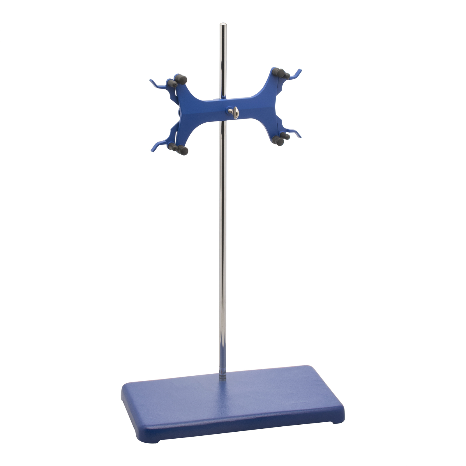 Eisco Labs Double Burette Clamp Support with Rod – Fits Burettes Up to 100ml