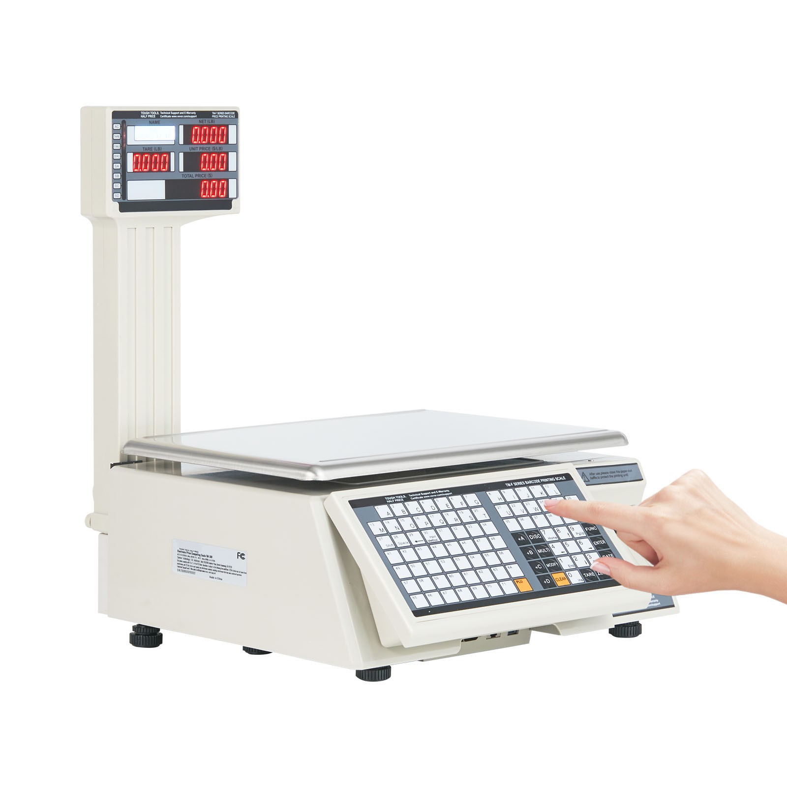 Uimoso 66Lbs 30KG Digital Price Scale for Commercial Food and Meat Weighing