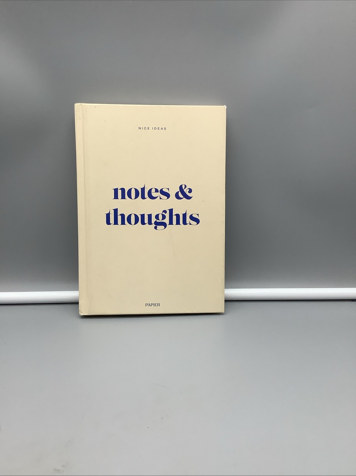 PAPIER – Plain Notebook «Notes & Thoughts» – Hardcover – GOOD Condition
