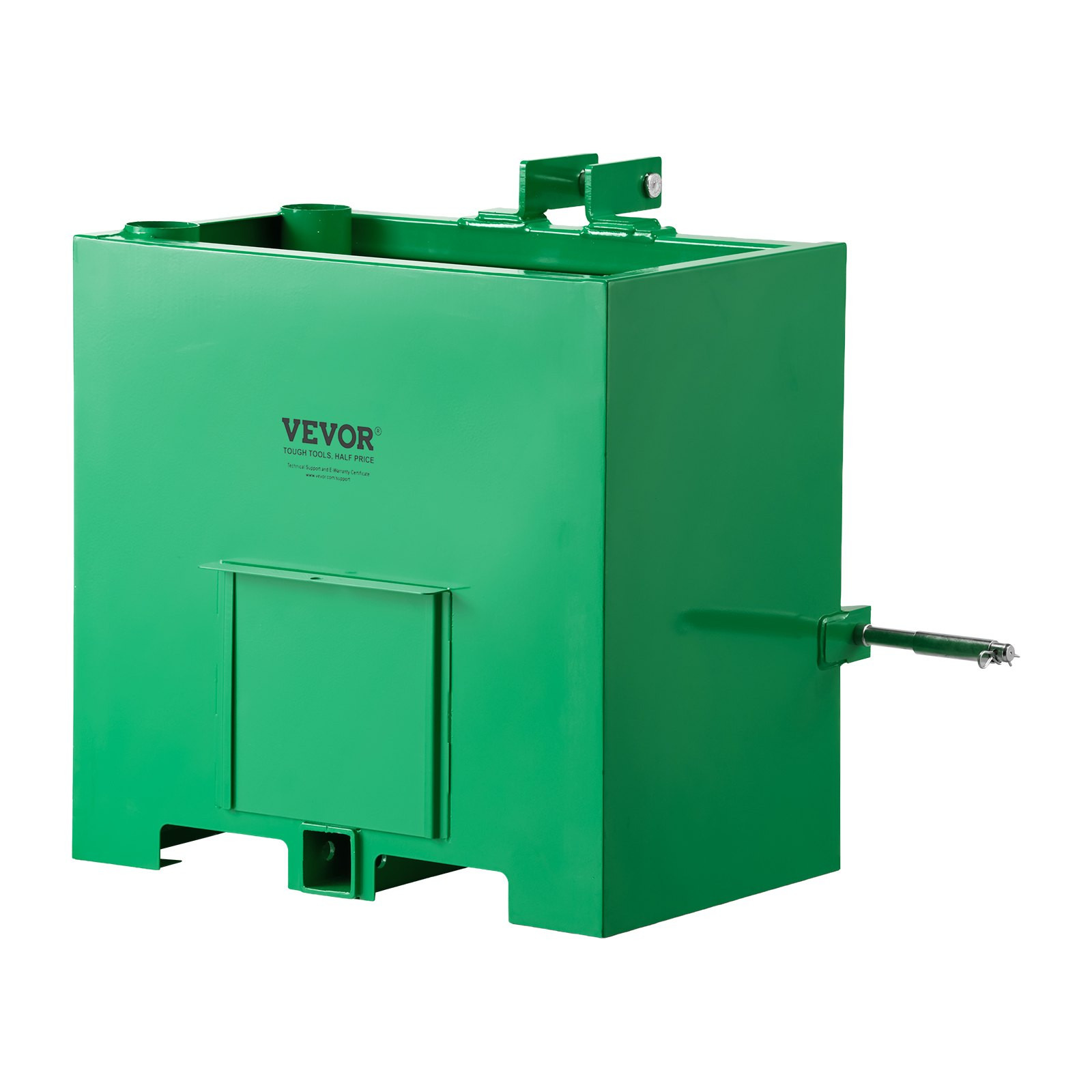 3 Point Tractor Ballast Box 800lb Cat 1 Hitch Receiver Green