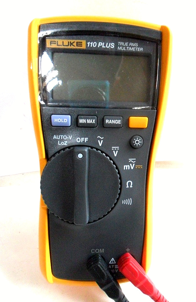 Super Clean Fluke 110 Plus TRMS Handheld Meter w/ Leads Multimeter Works