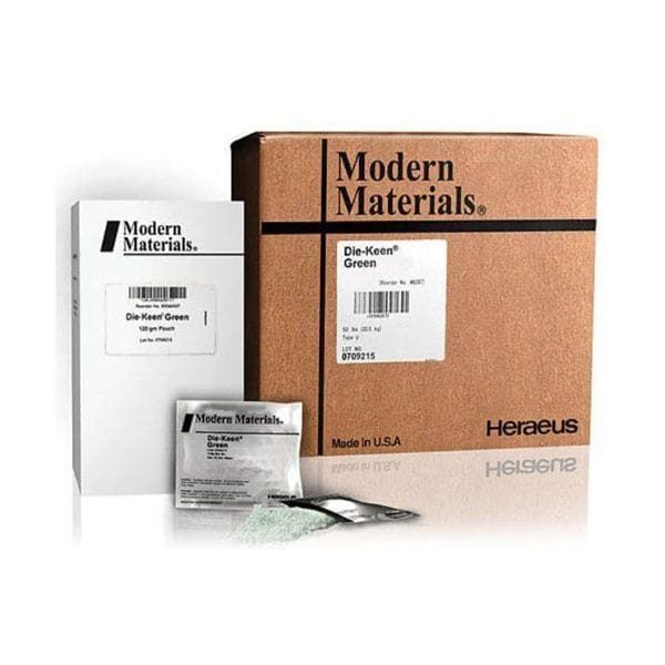 Modern Materials Die Keen Die Keen – Type V Dental Gypsum, Green Regular Set