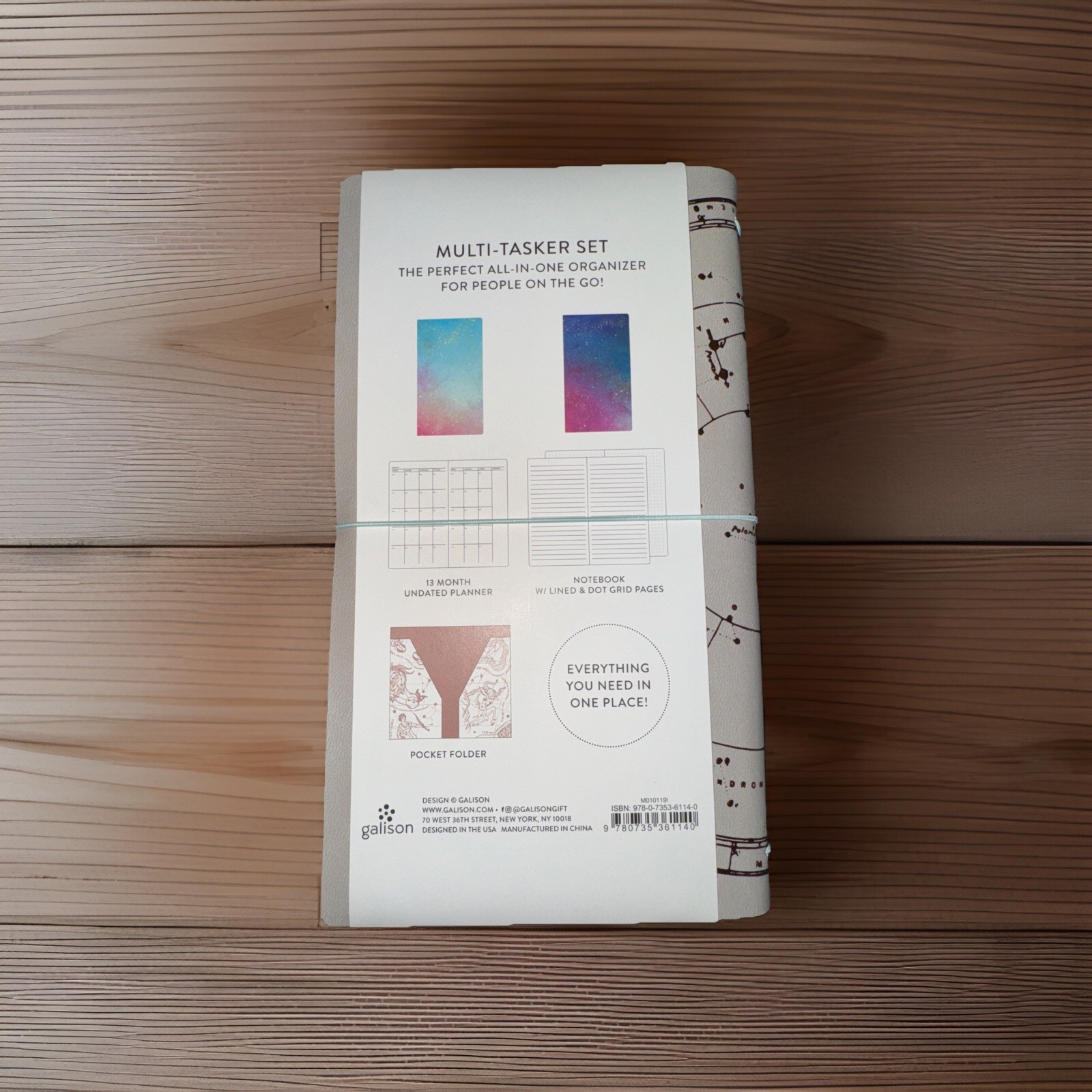 Astrology Multitasker Galison Diary, Journal, Blank Book Undated Monthly Planner