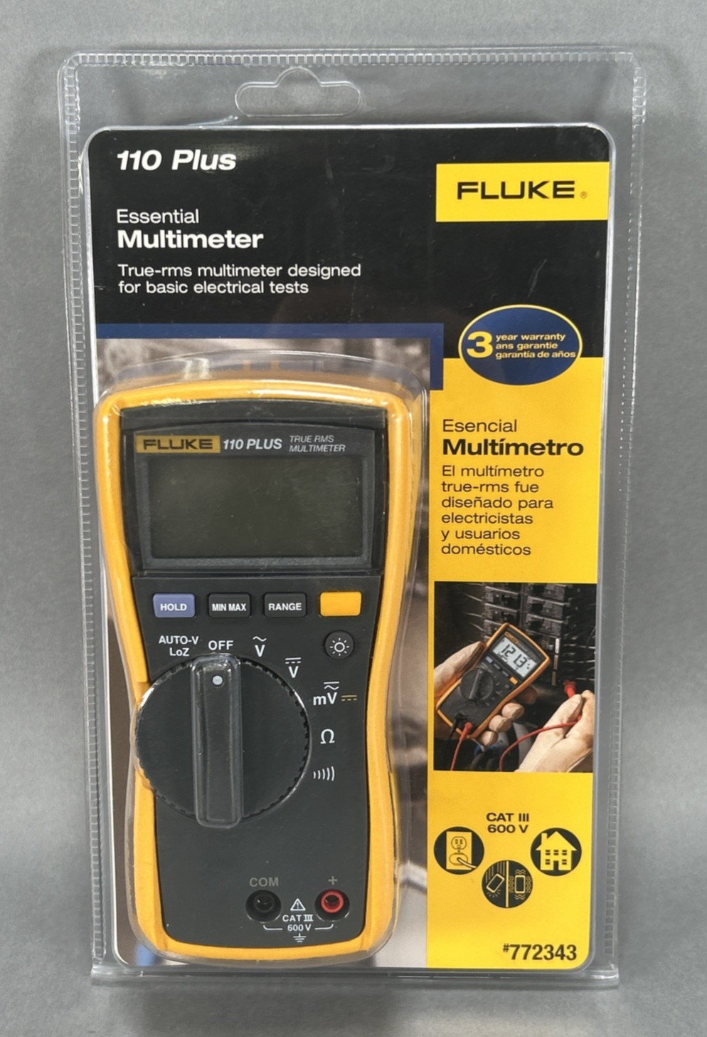 Fluke Essential Multimeter 110 Plus 772343 New