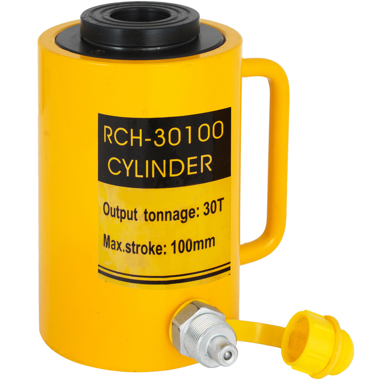 Hydraulic Cylinder Jack 30Ton 4″ Stroke Hollow Localfast 100mm/4inch Ram Metal
