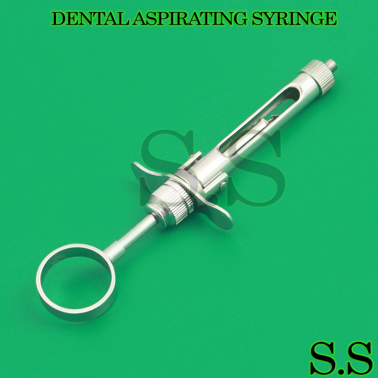 1.8ML Stainless Dental Aspirating Syringe Dentist Surgical Instruments Supplies