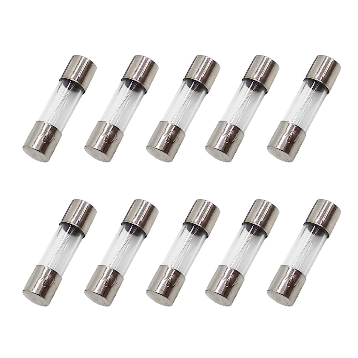 10pcs/lot 0.2A 250V Fast Blow Fuse Tube Glass 5x20mm F0.2AL250V Quick Blow