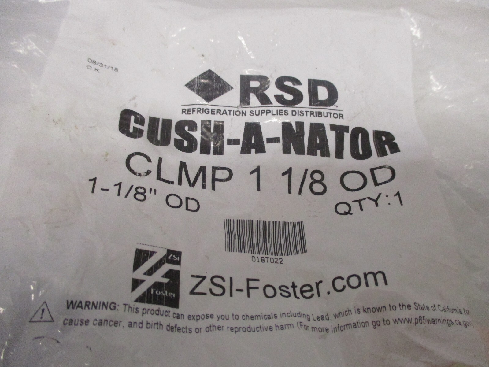 Lot of 25 CUSH-A-NATOR Cushioned Clamps 1 3/8″, 1 1/8″, 7/8″ and 3/8″