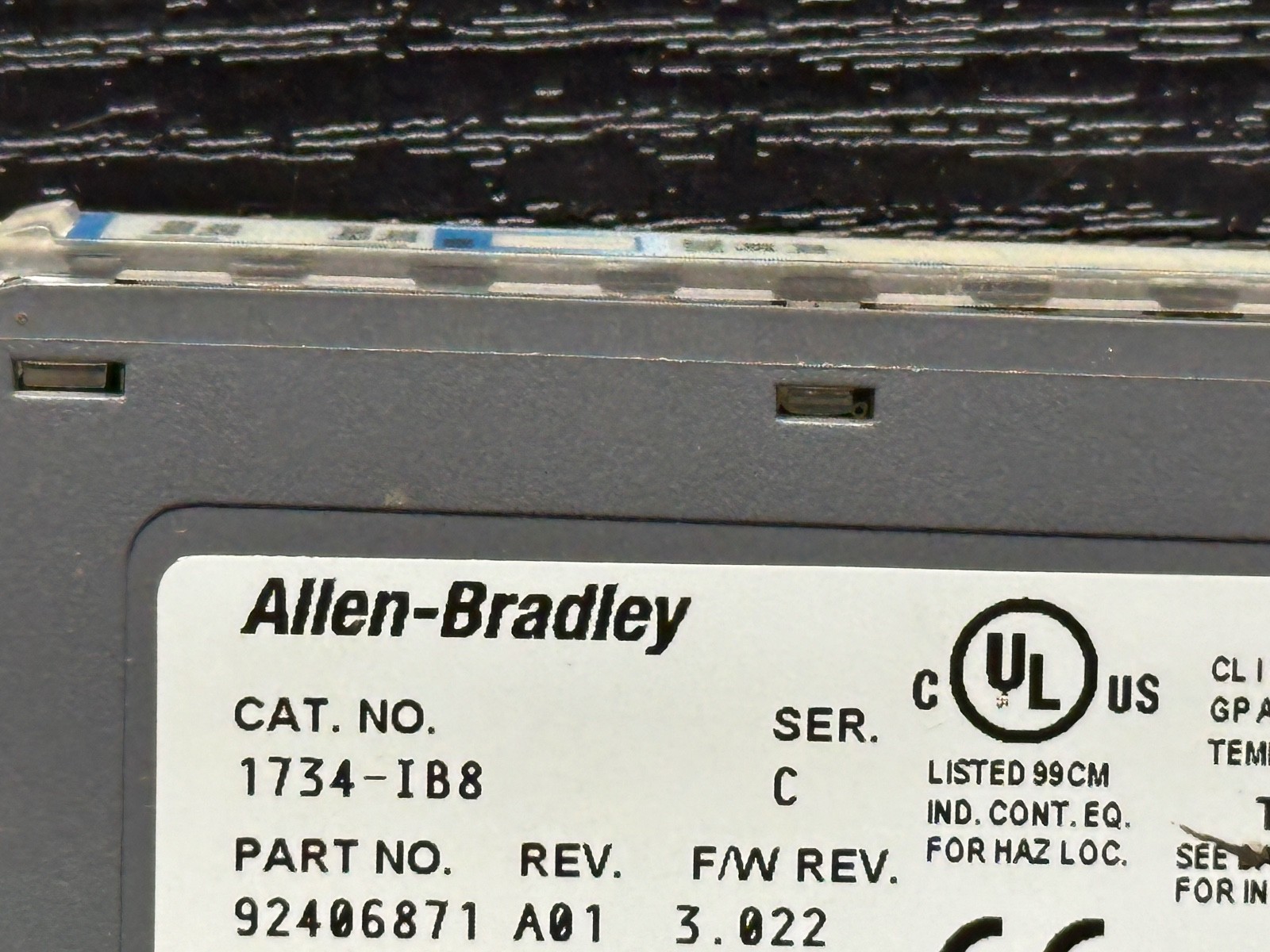 Allen Bradley 1734-IB8 1734-1B8 Ser C 1734-MB RTB Point I/O Input Module 24VDC
