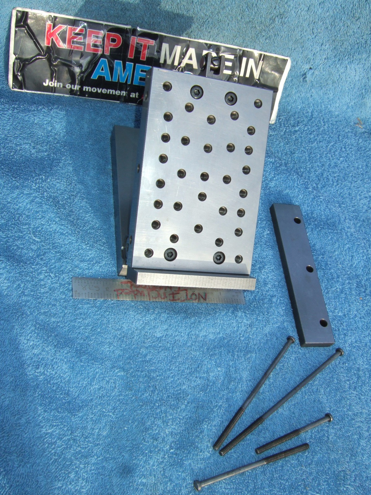 HERMANN SCHMIDT PNM4X6 Single Angle Adjustable Sine Plate Used $1150 WHEN NEW Q2