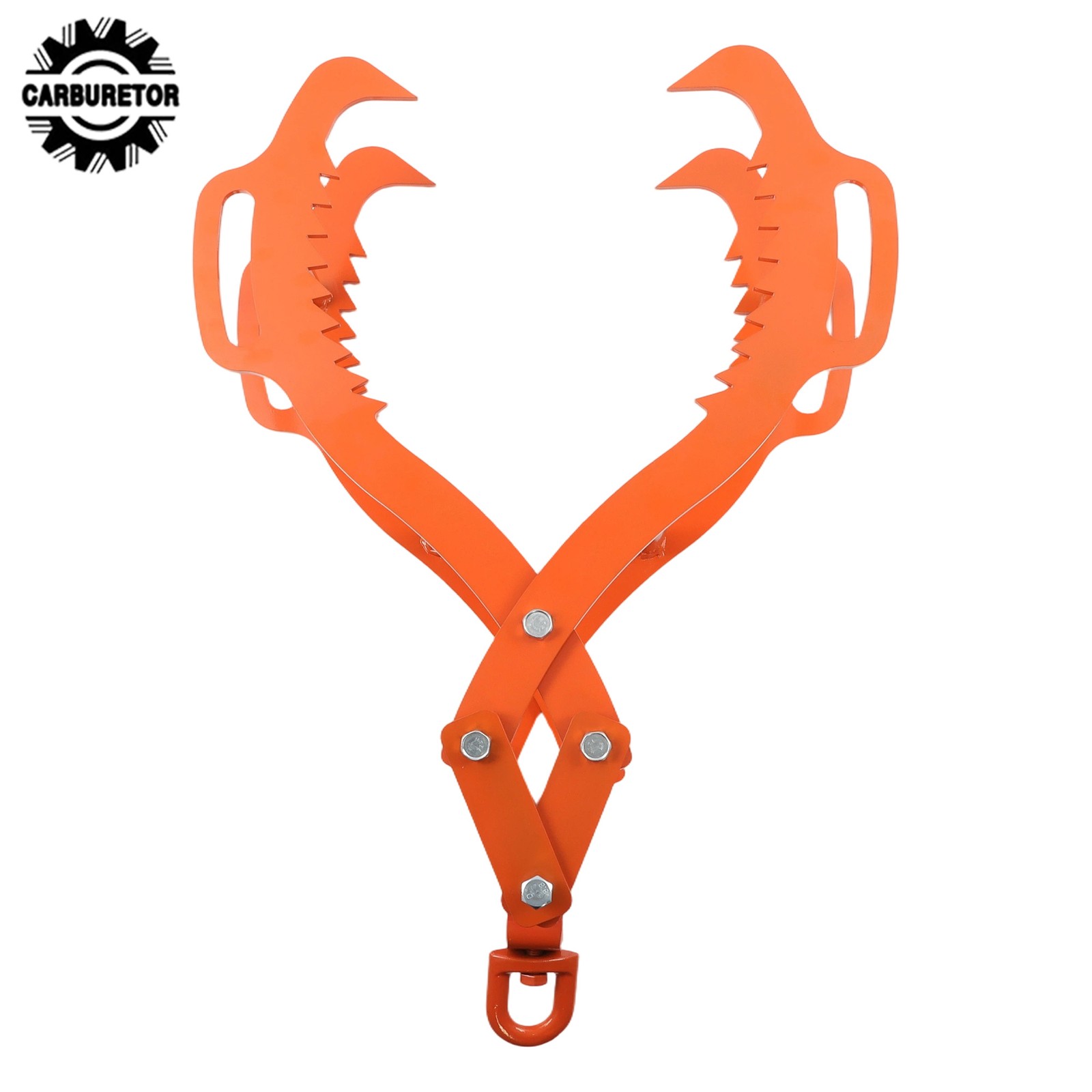 32 in Log Lifting Tongs 4 Claw Steel Swivel Dragging Tongs For Lifting & Felling