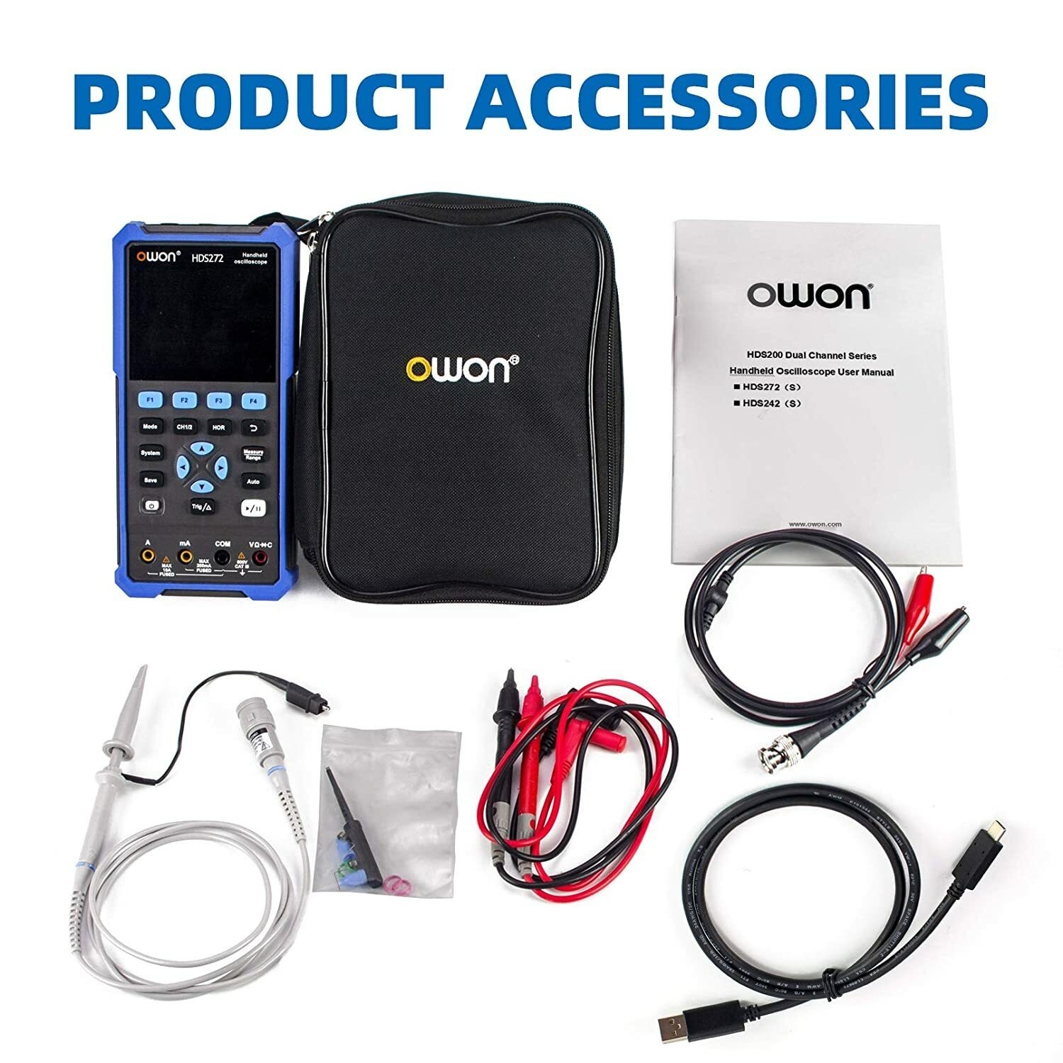 OWON HDS272 2IN1 Digital Oscilloscope 70MHz 250MSa/s Multimeter