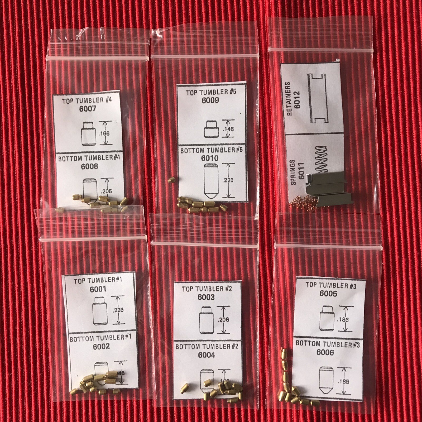 Vintage Ford 1965-1990 Lock Tumbler Pins. Re-key Ignition, Door And Trunk Locks