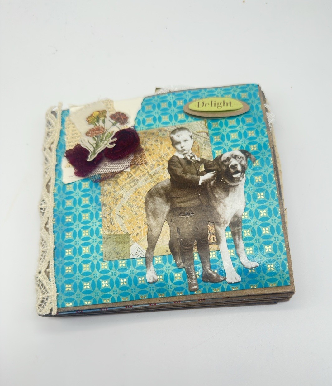 Junk Journal Delight Themed Medium Is Brown Paper Bags And Coffee Dyed Paper