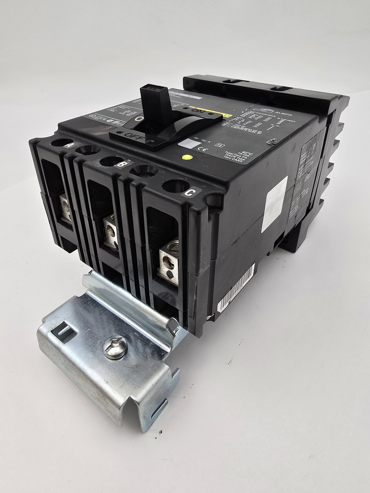 Square D FA36015 I-Line Circuit Breaker 15A 600VAC 3P Type FA 1PH NOS