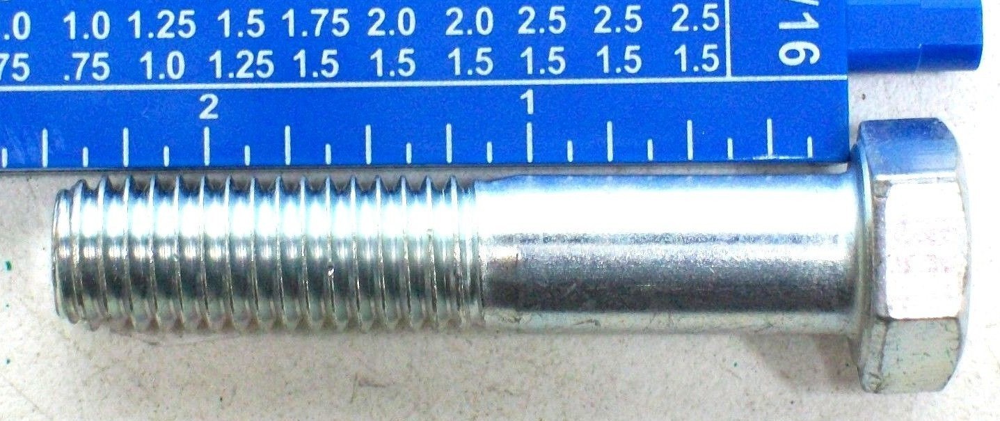 Lot of 12 1/2-13 x 2-1/2″ Hex Head Cap Screws Zinc Grade 5 w/ Nuts & Washers