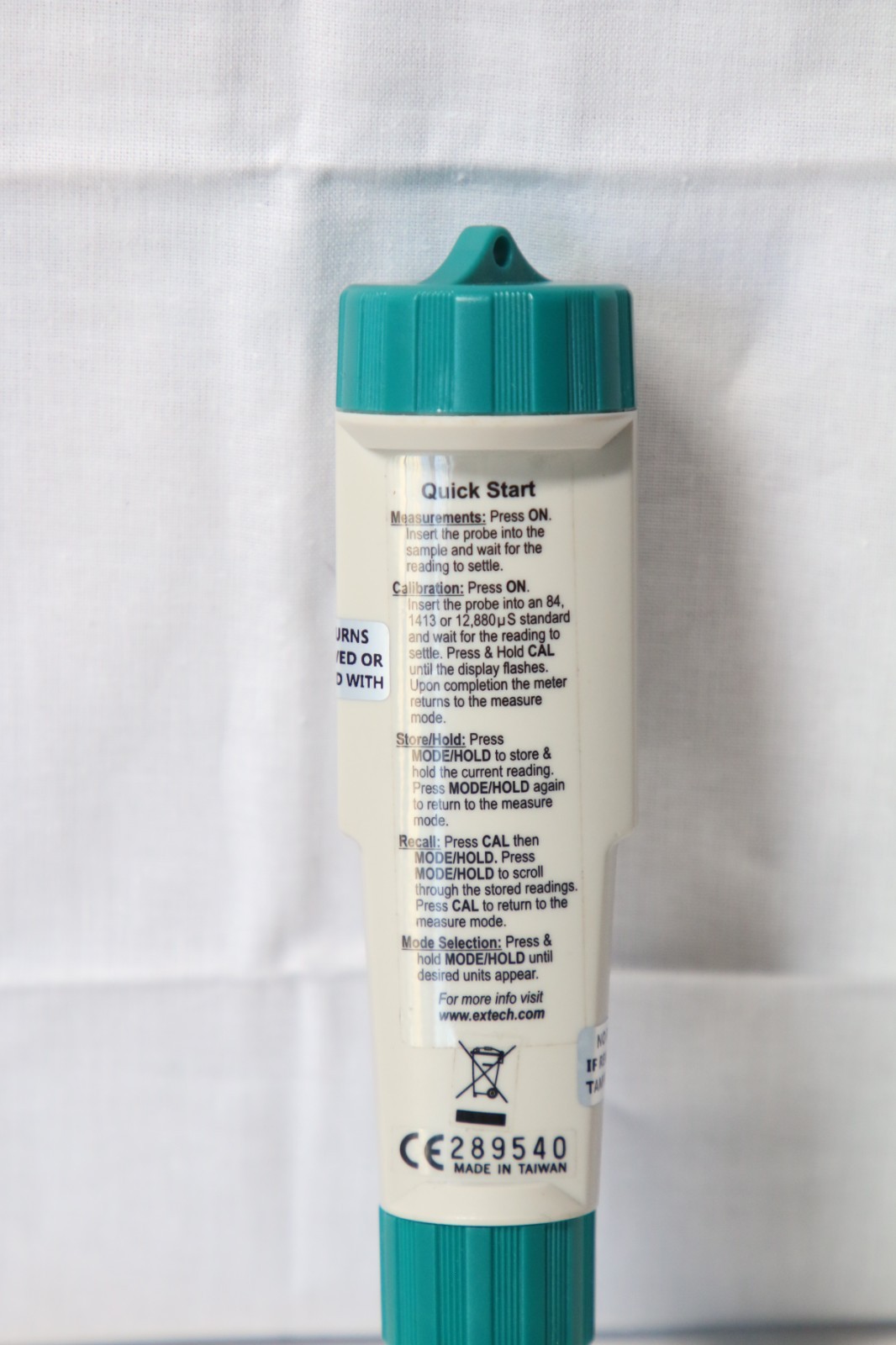 Extech EC400 ExStik II Conductivity TDS Meter #3283
