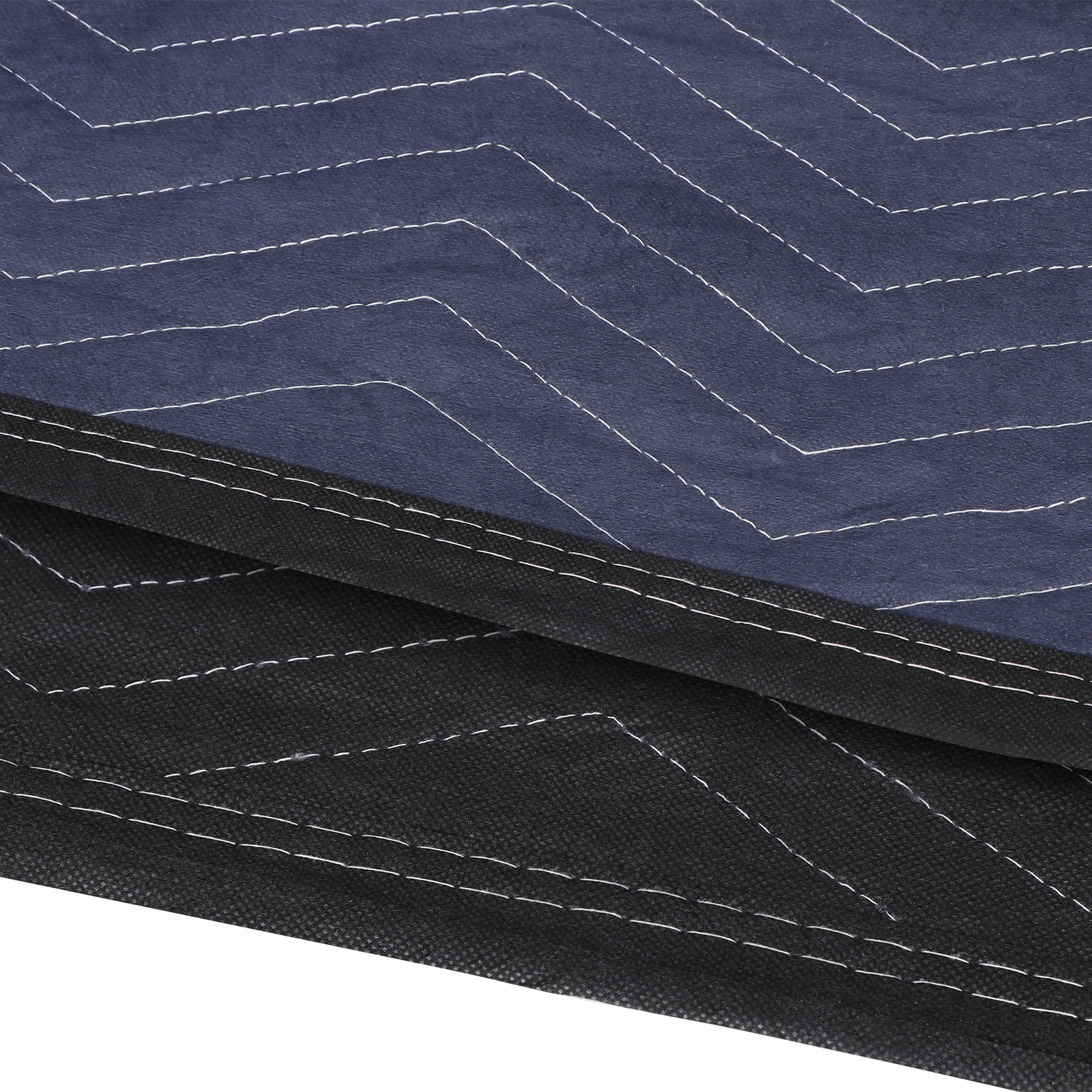 48 Moving Blankets 80″x72″ Protective Shipping Packing Pads Furniture Blue/Black