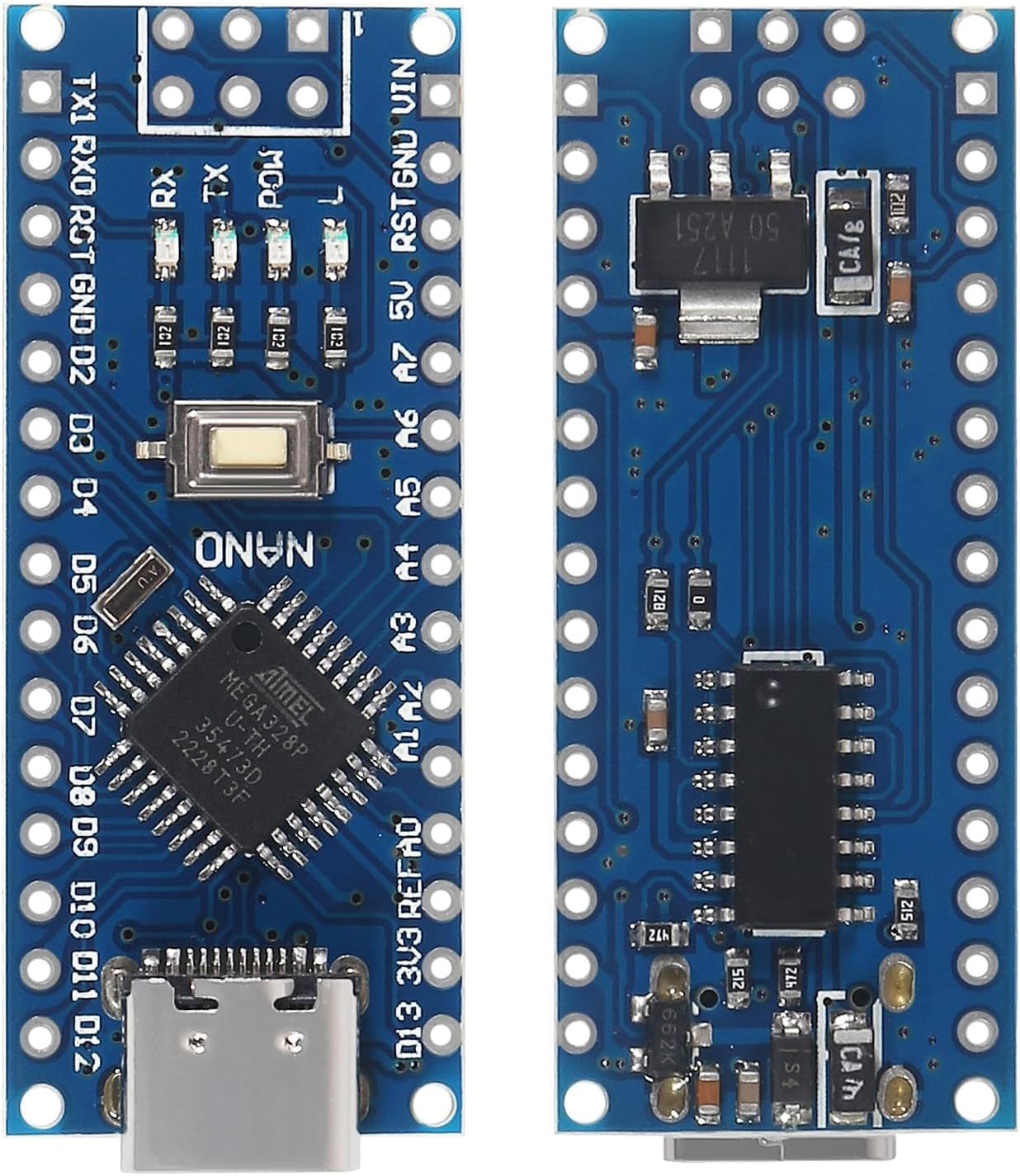 Nano V3.0 Development Boards with Type-C Connectivity – 16MHz & 32KB Memory