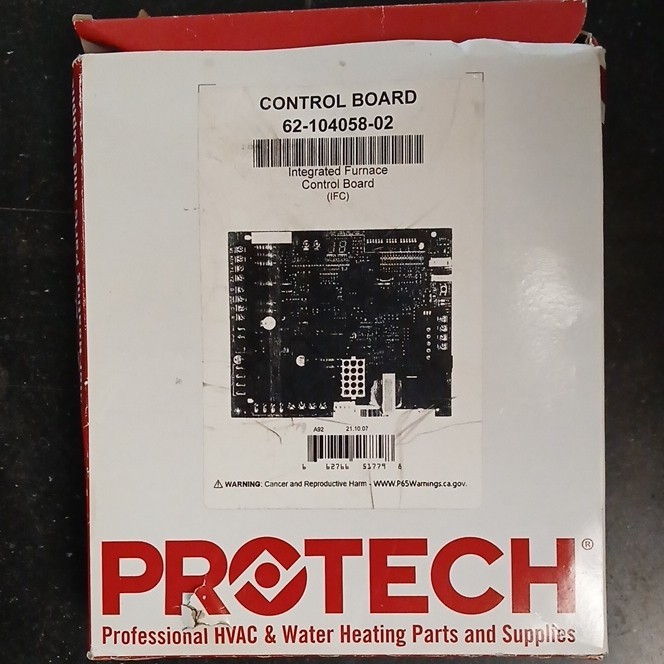 PROTECH 62-104058-02 Integrated Furnace Control Board for Rheem 115/230V 3A