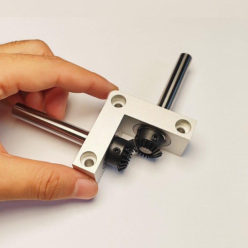 8/10mm Shaft Right Angle Gearbox, 90° 1:1 Bevel Gear Transmission for Models