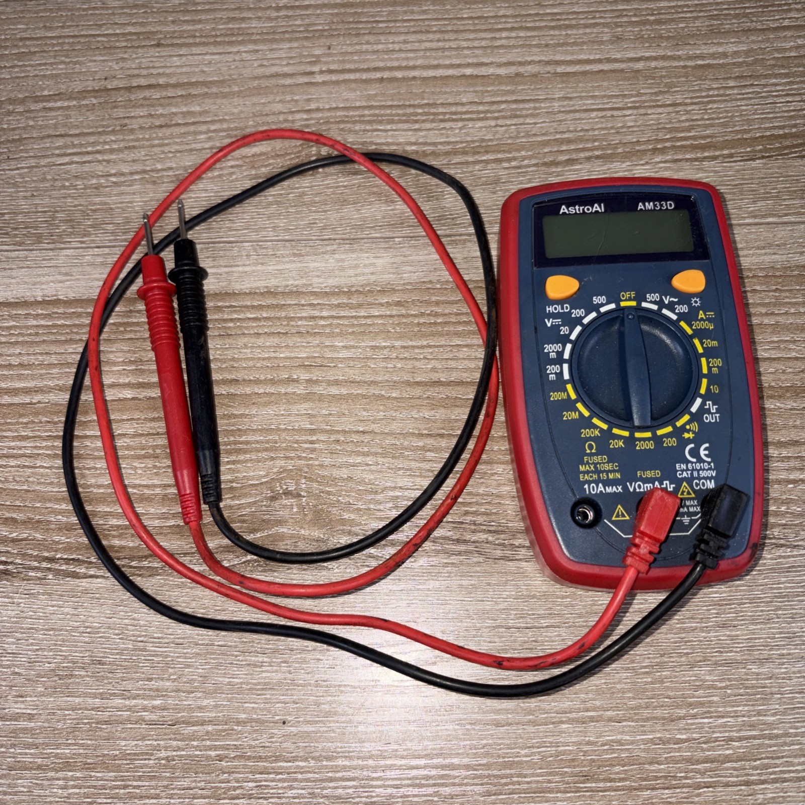 Astro AI AM33D 2000 Counts Digital Multimeter Tester AstroAI No Battery