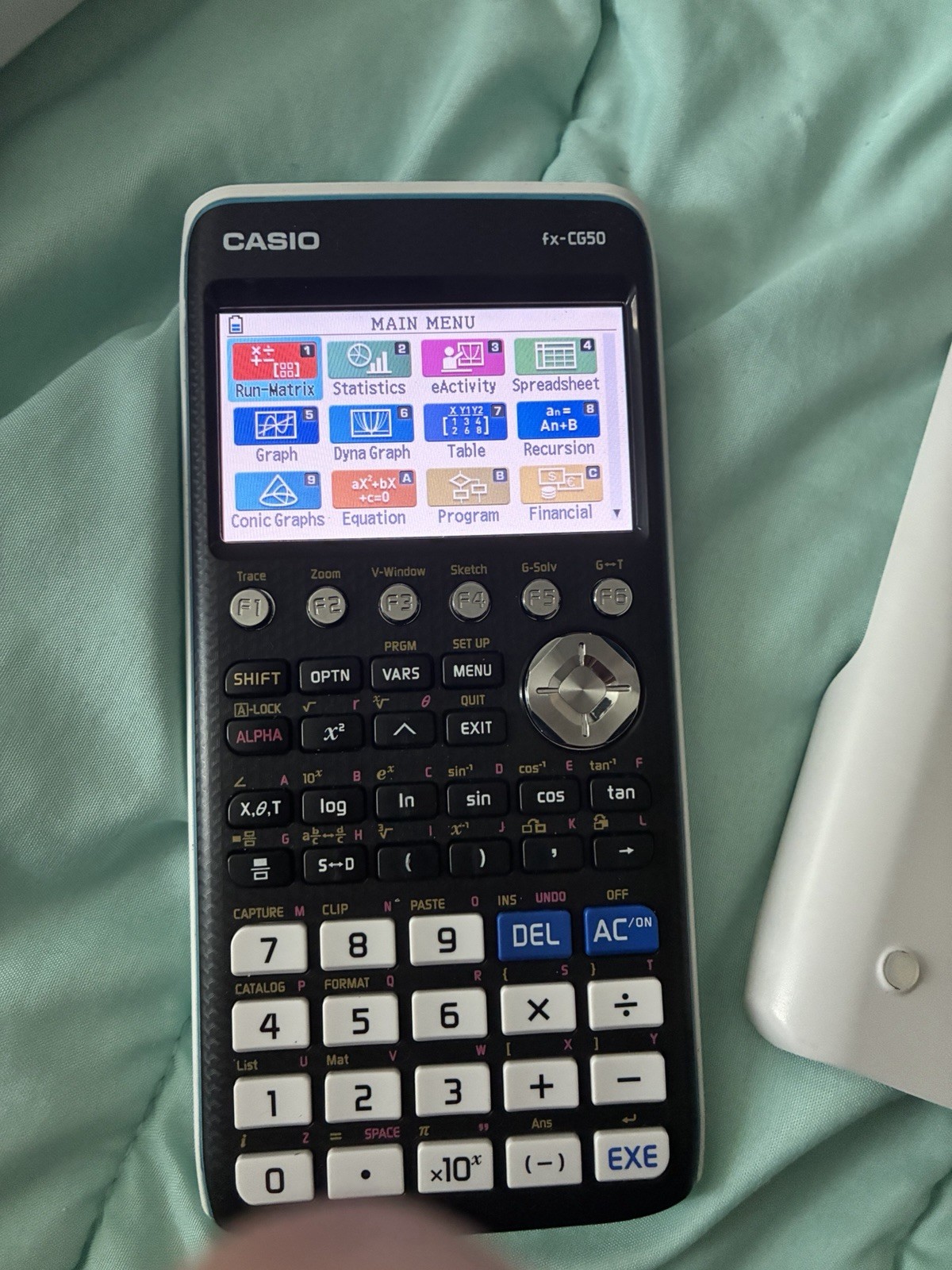 Casio fx-CG50 Graphing Calculator Programmable LCD, Battery, Case USB Box.