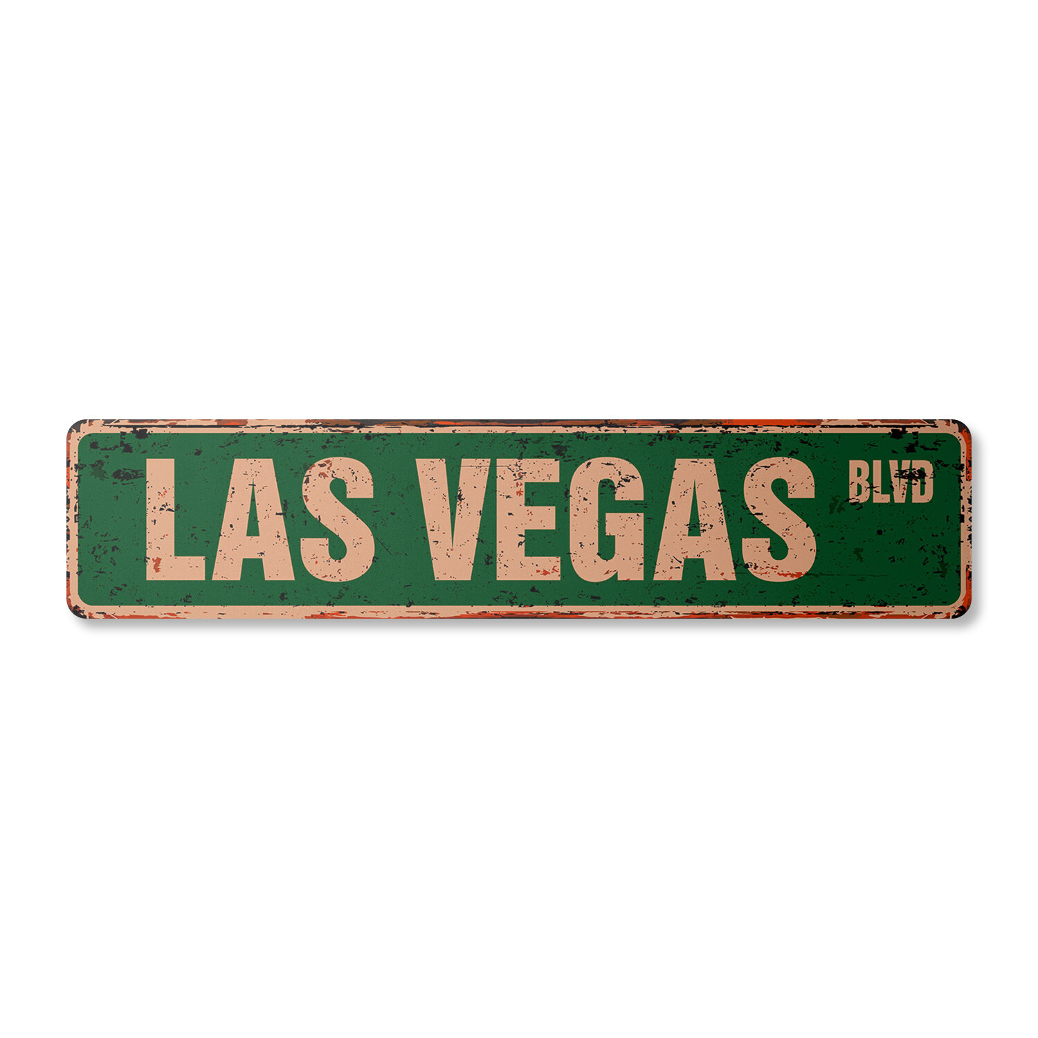 LAS VEGAS BLVD Vintage Street Sign casinos entertainment shows musicals bars