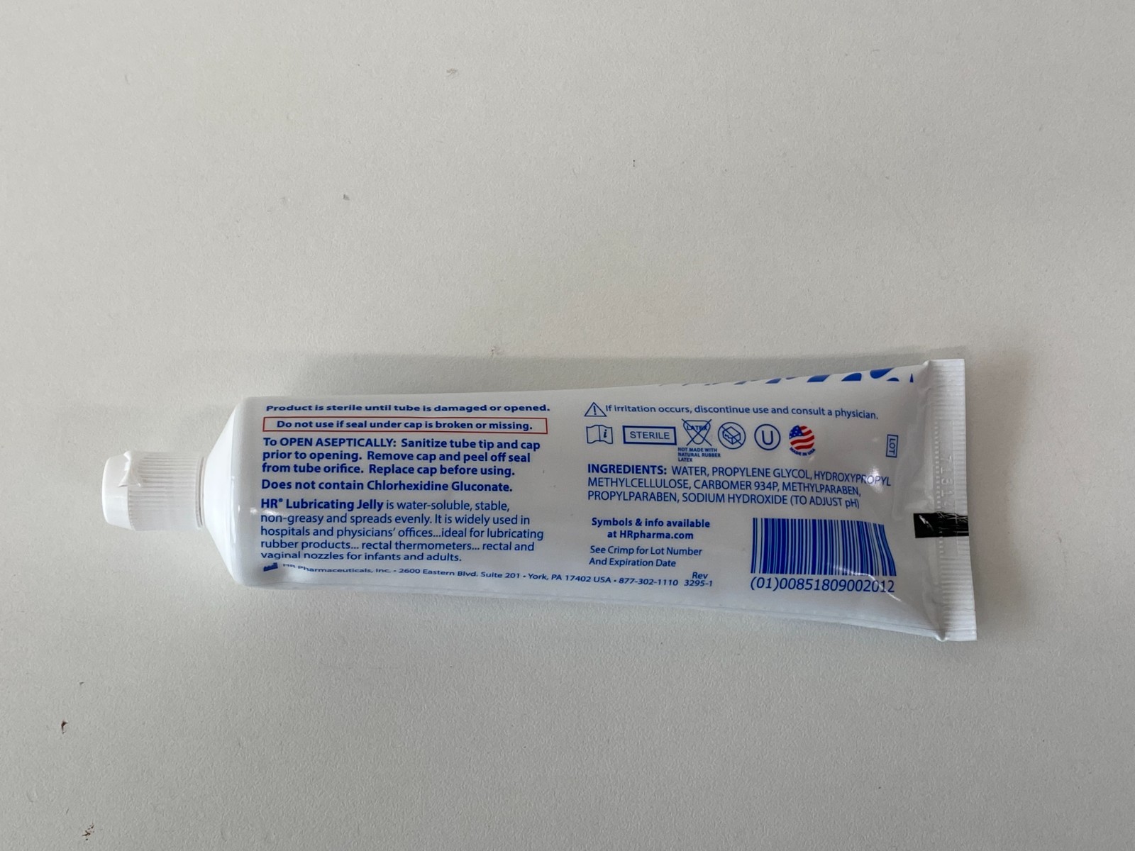 Lot of 15 HR PHARMACEUTICA Lubricating Jelly 201 Exp.2026-04 to 2026-08 (*N30)