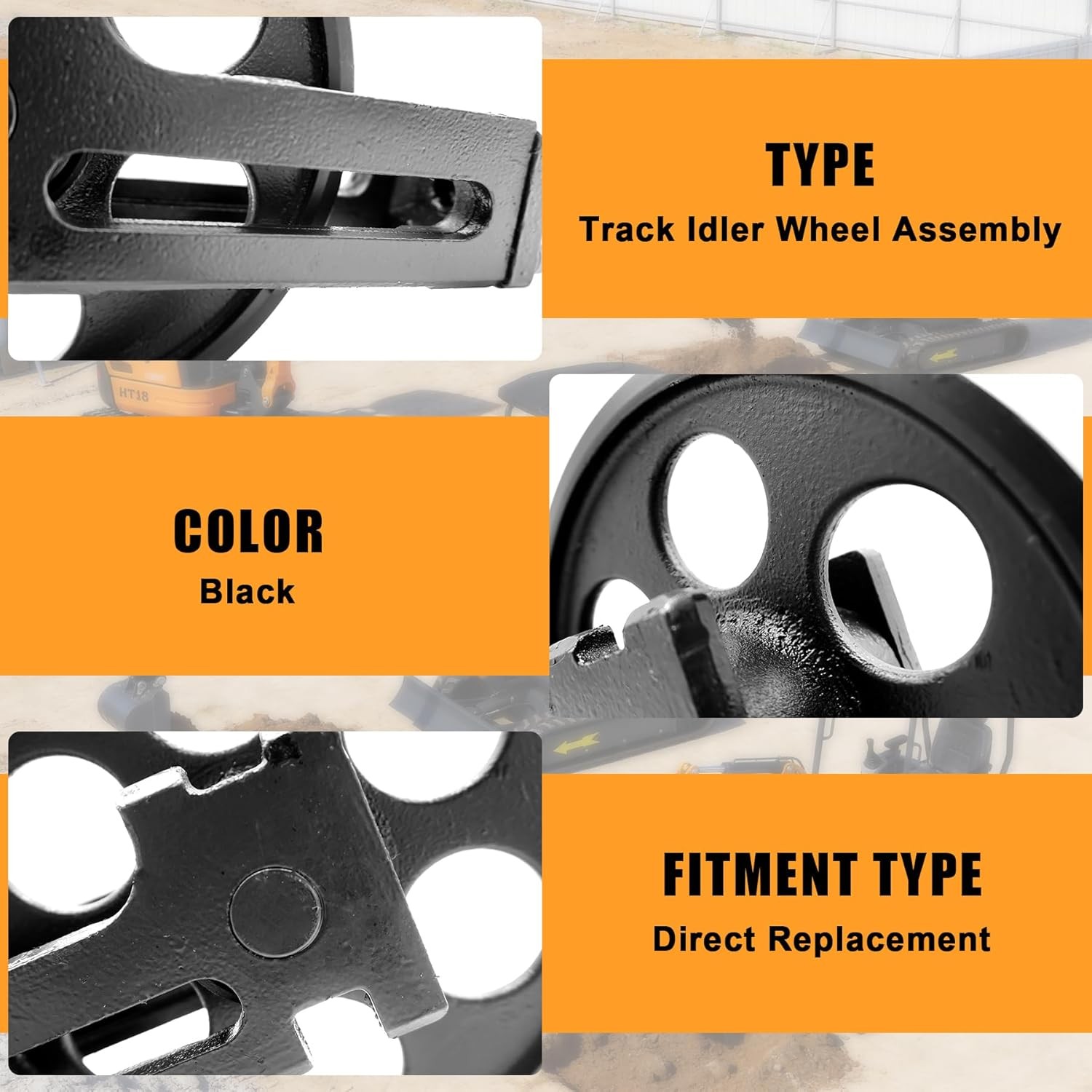 New Front Idler Assembly for Mini Excavator ISDZJL-H12 2025 Steel
