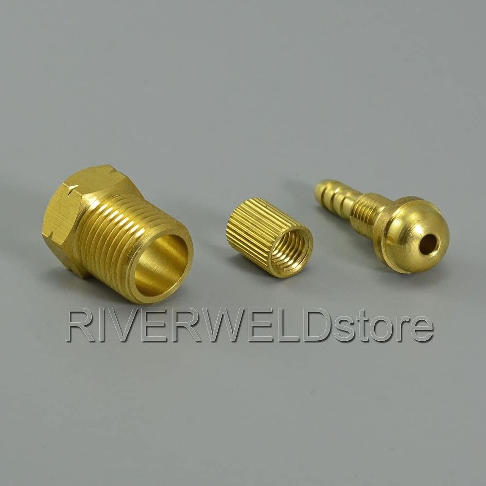 RIVERWELD TIG Welding Torch Fitting Connector Adapter Miller Gas Quick Hose…