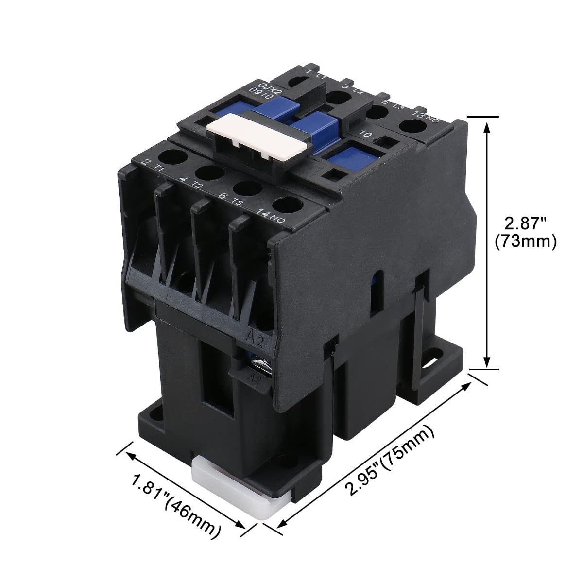 Versatile 3-Pole AC Contactor 110V 50/60Hz for Motor Starters & Control Panels