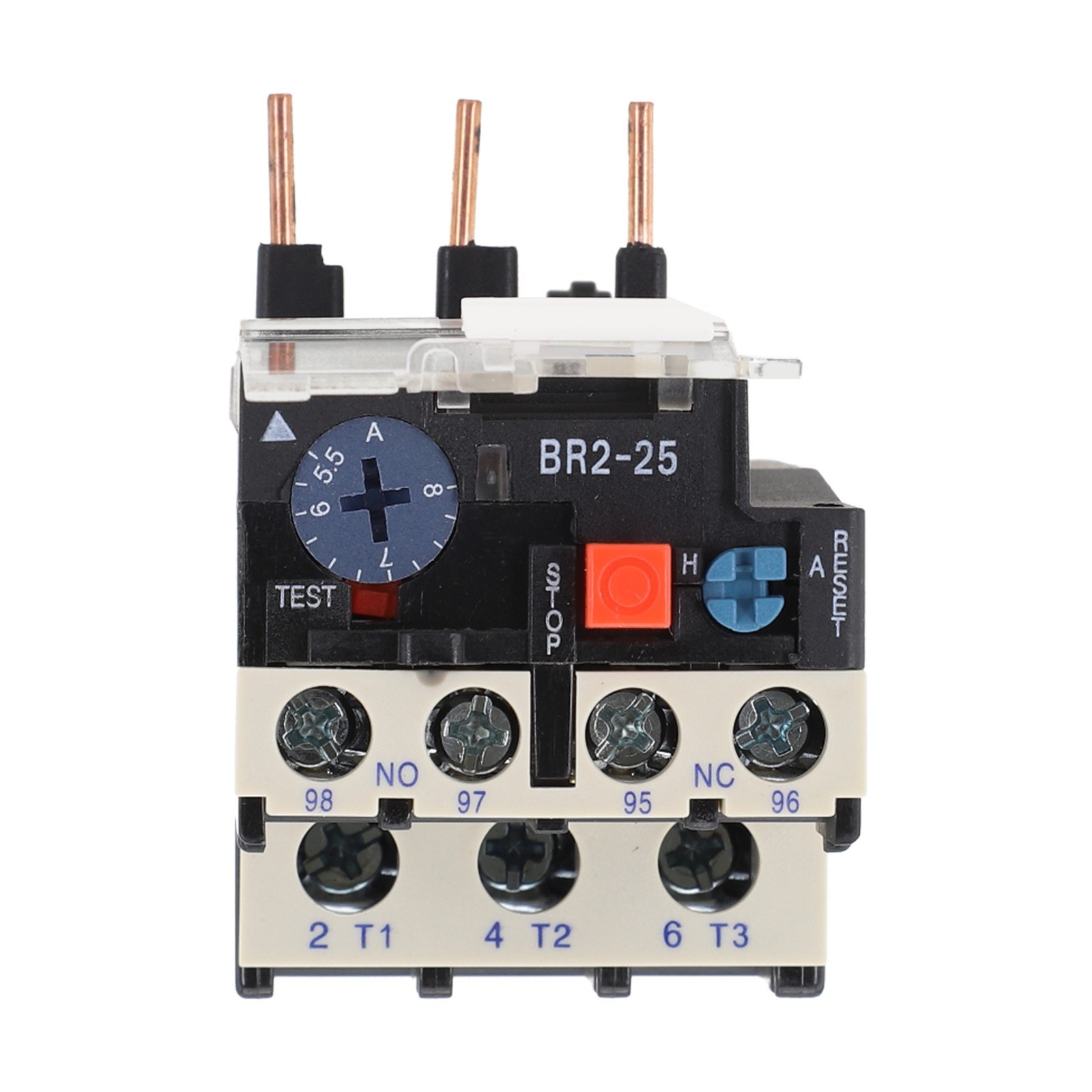 New Practical Motor Relay Thermal Overload 0.1-25Amp With Indicator Light