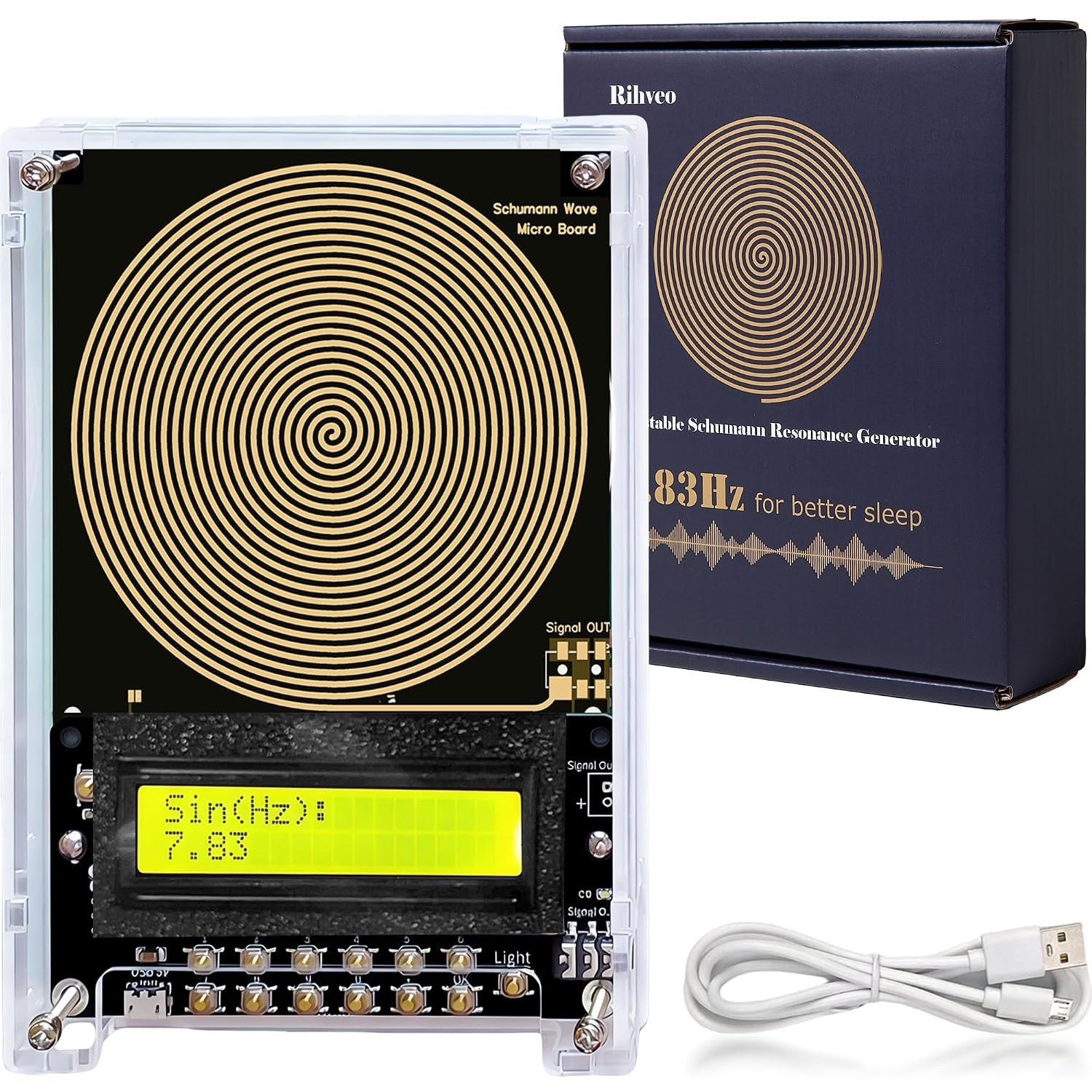 Adjustable Frequency Generator for Healing (0.01Hz-299Khz) 7.83Hz Schumann Reso