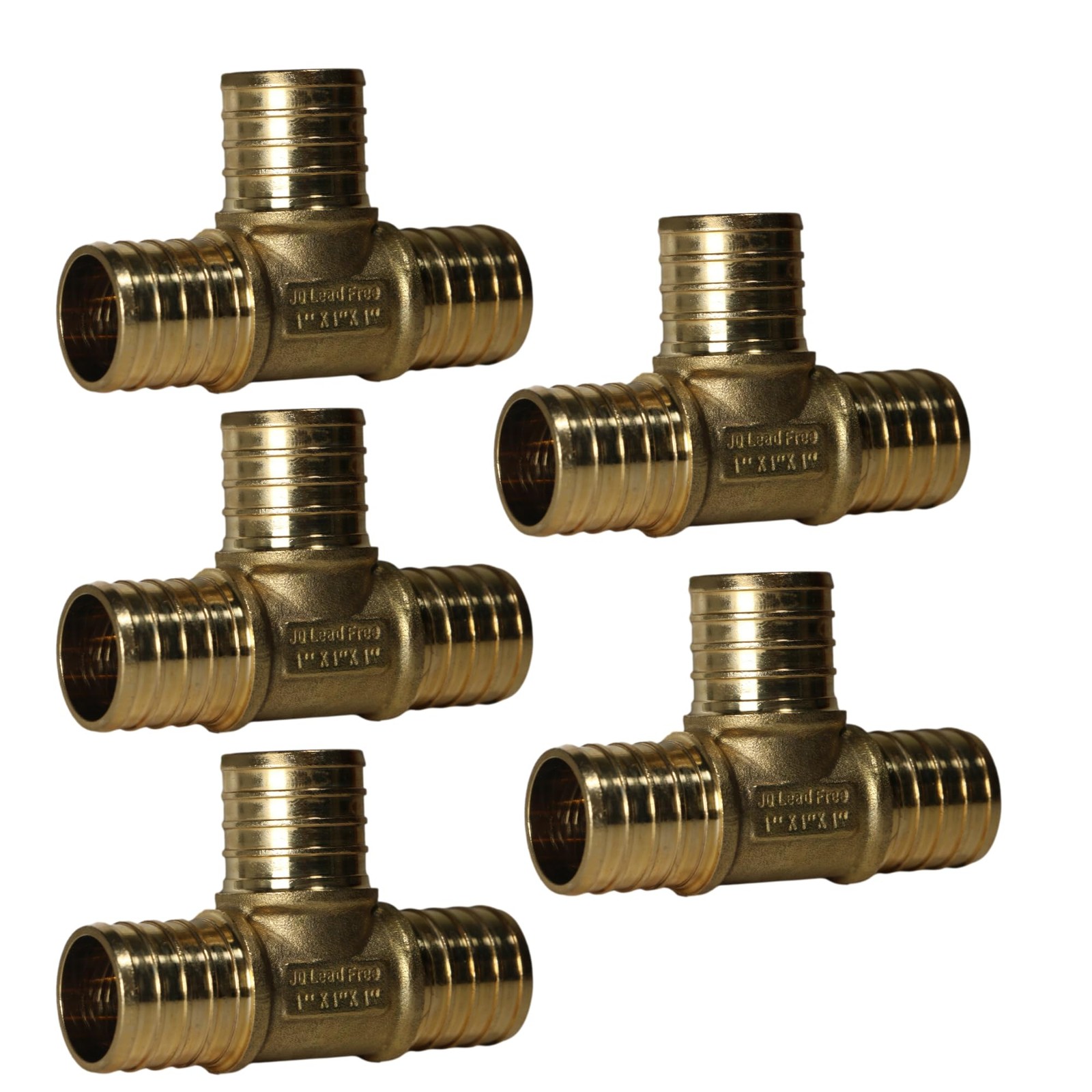 5 PCS 1x1x1 Inch Pex Tee Pex B Crimp Version 2313=5X Plumbing Fitting