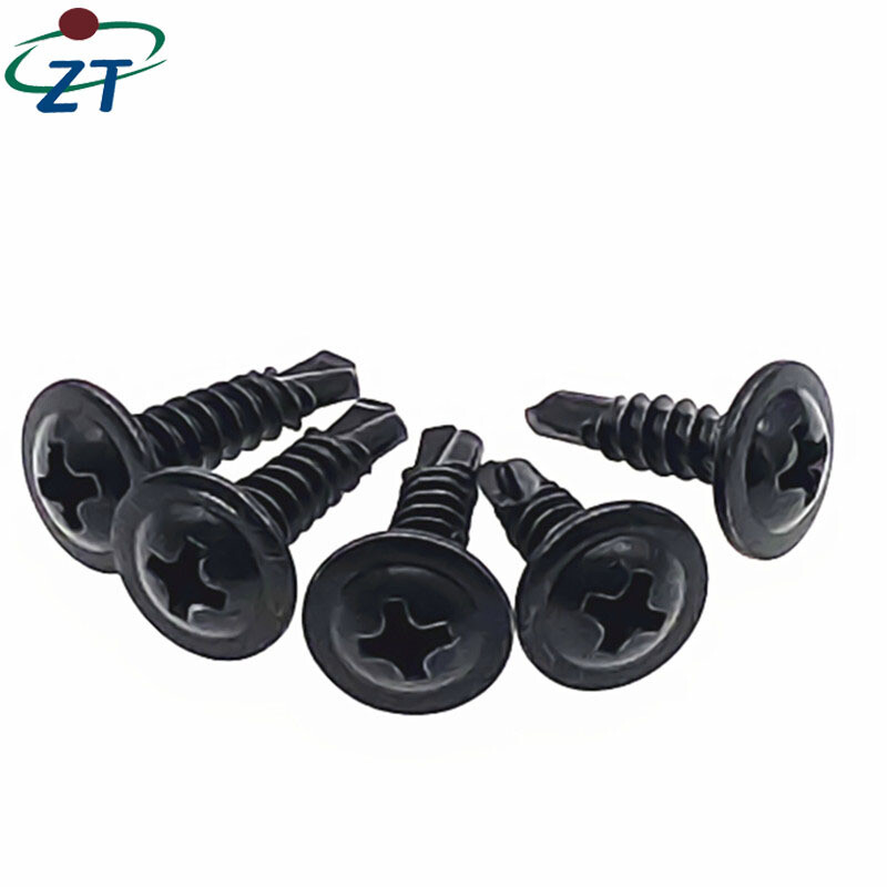 US 50-1000 pcs Black Phosphate ZT Wafer Head Self Tapping/Drilling Screws 3/4”
