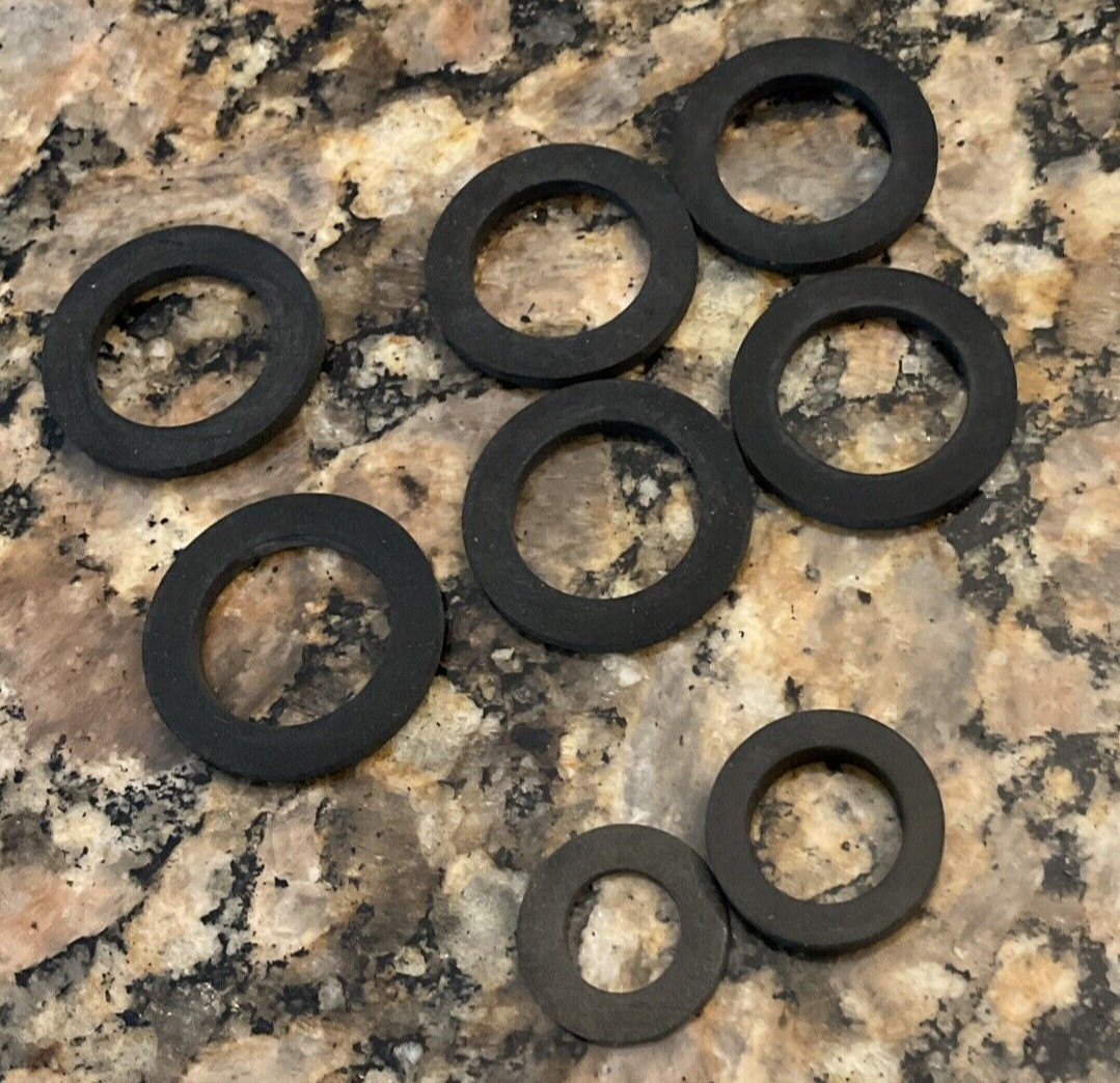 O Ring’s Gasket Lot of 8 Garden Home Fix/ Six 1 inch / 2 Mixed/ No Leak Repair