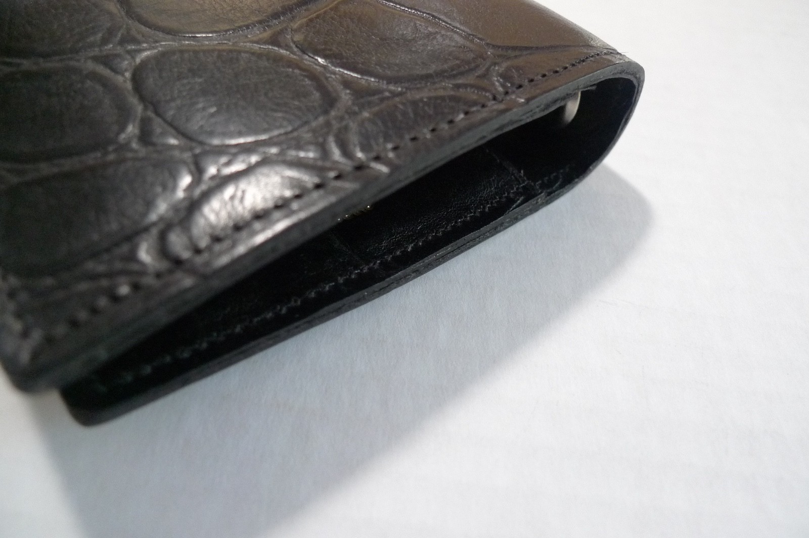 MULBERRY – POCKET BOOK AGENDA – MADE @ UK – BLACK CONGO LEATHER – NEW OLD STOCK
