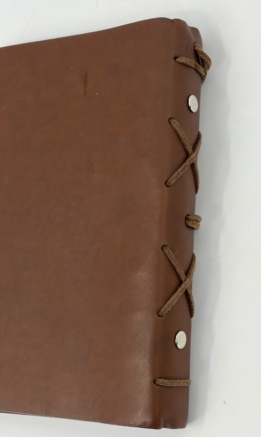 Maleden Refillable Leather Journal 6 Ring Binder Nautical Anchor Compass Rose