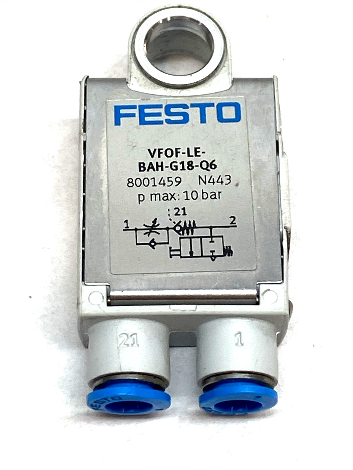 Festo VFOF-LE-BAH-G18-Q6 One-Way Flow Control Valve QS-6 G1/8 8001459