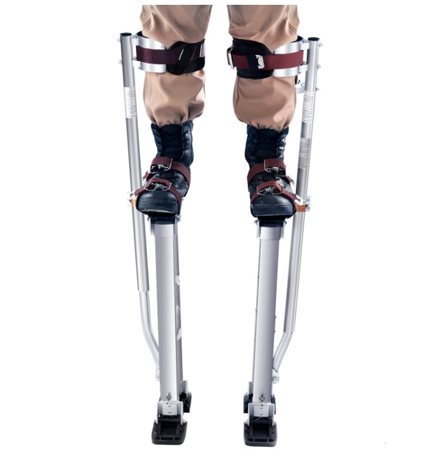 Zancos De Yeso Aluminio 24-40 Pulgadas Drywall Stilts Ajustable Dura Para Pintar