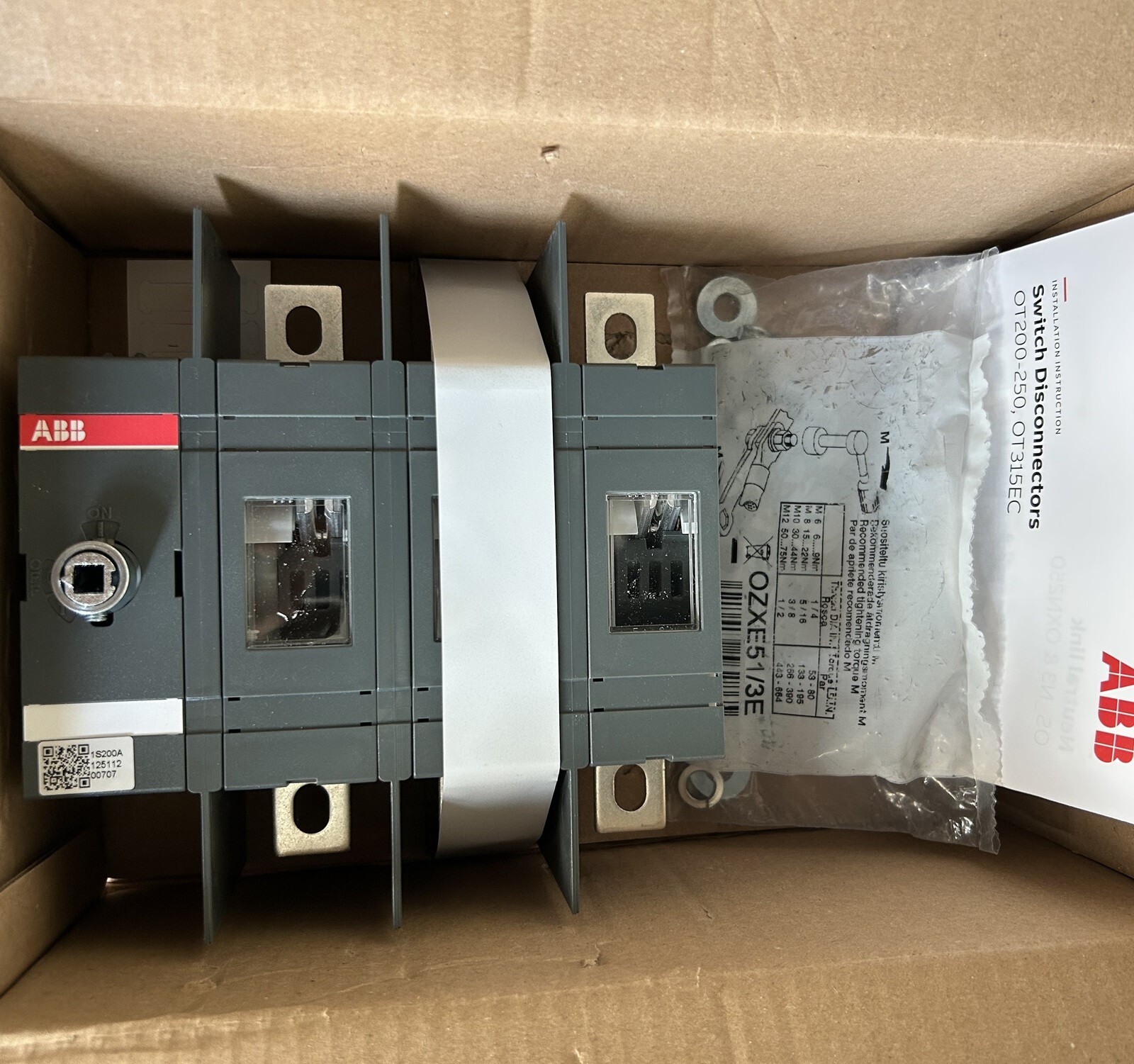 ABB OT200U03 Brand New Switch Disconnector Fast Delivery By UPS/DHL