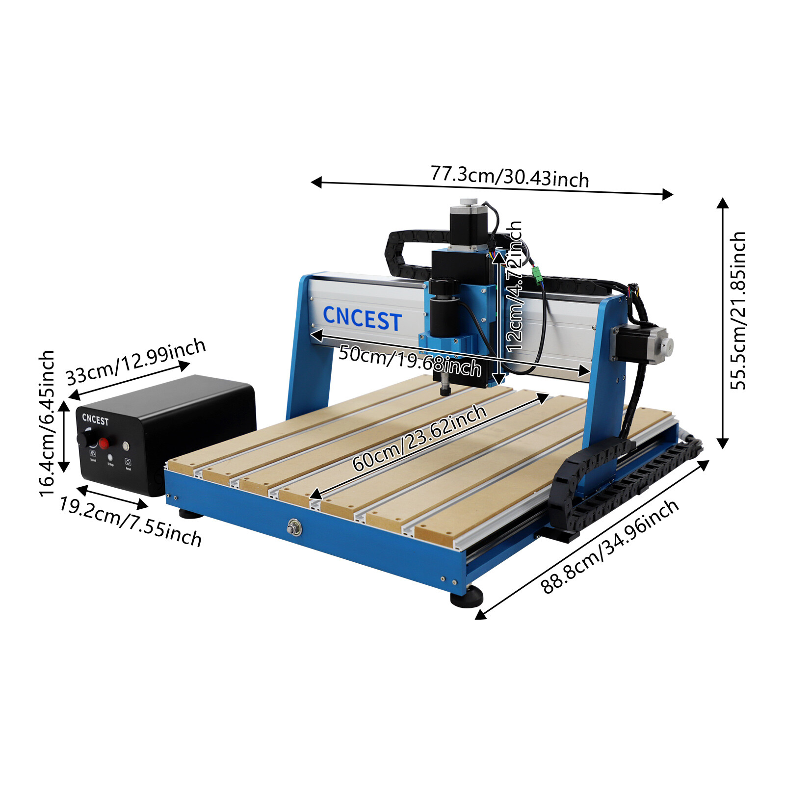 CNC Machine PROVerXL 6050 Plus for Metal Wood Acrylic MDF Carving, GRBL Control