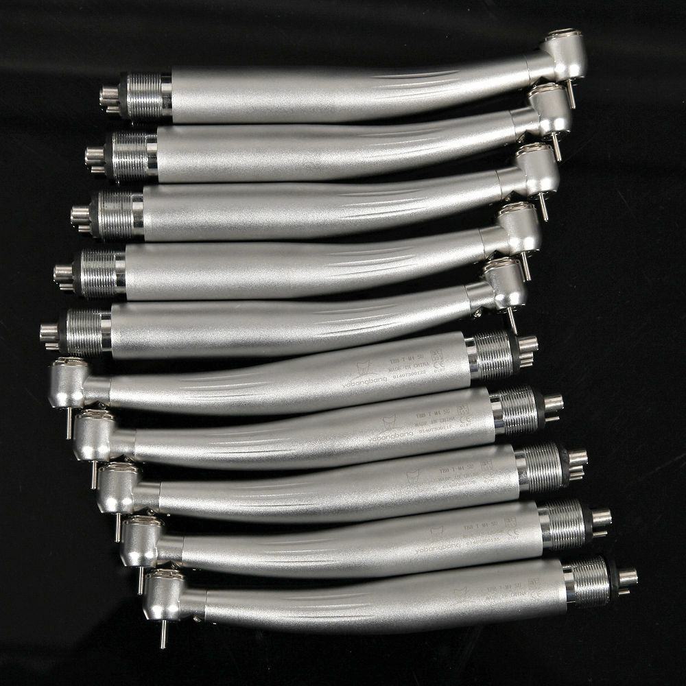 1-10 Yabangbang E-generator Dental LED Fiber Optic High Speed Handpiece 4 Holes