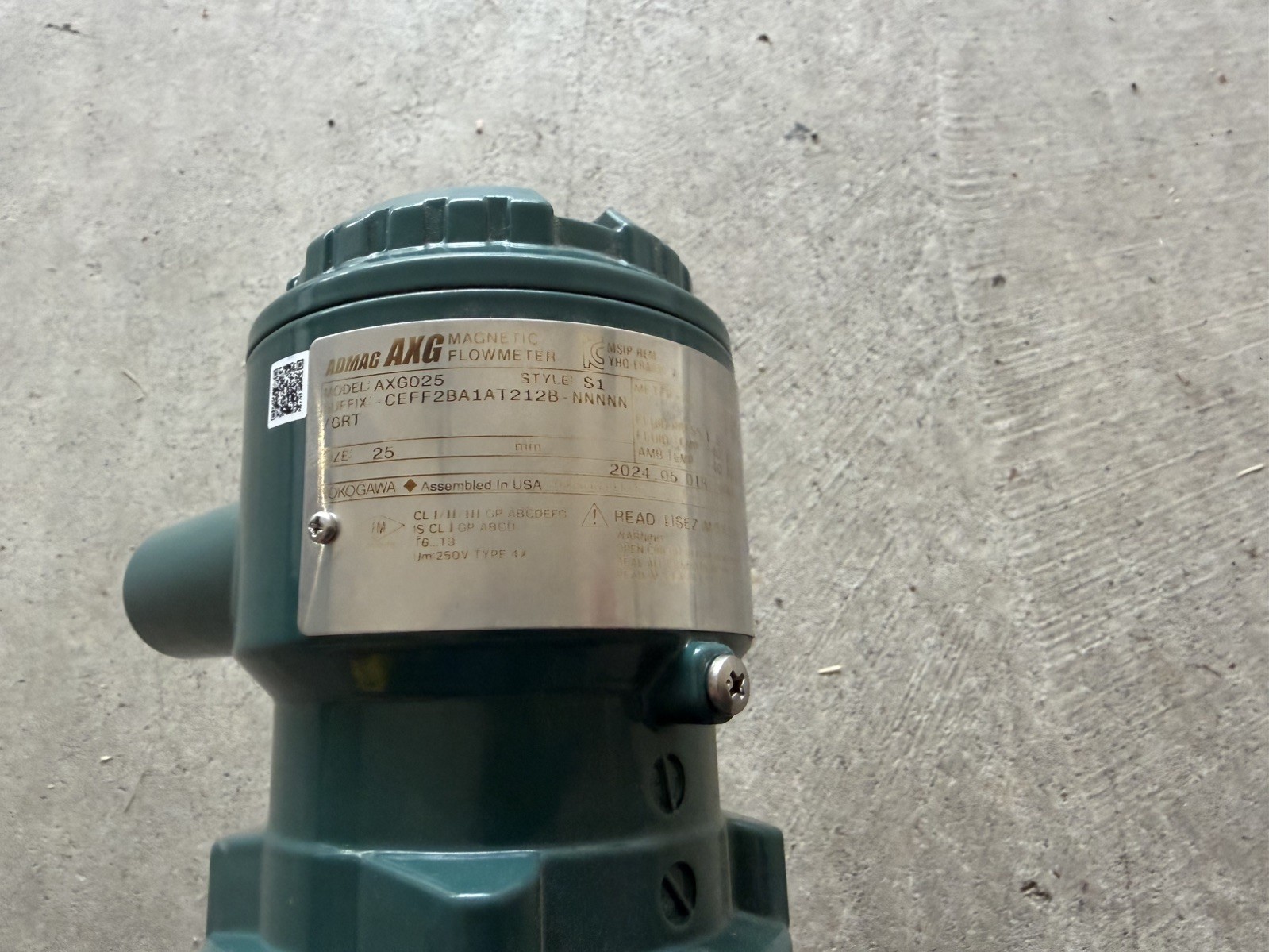 Yokogawa Series AXG025 Magnetic Flowmeter