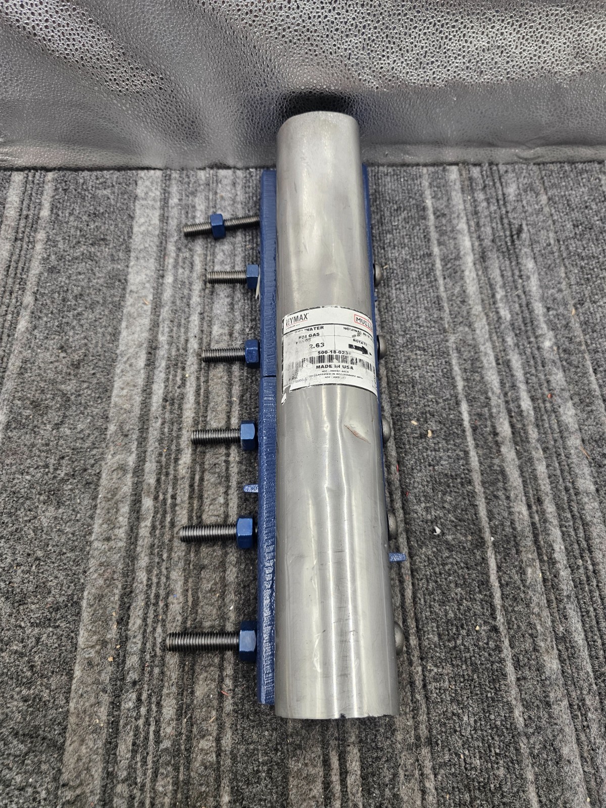 MUELLER Hymax Repair Clamp 500-18-0235, Blue Silver 2.63 Range