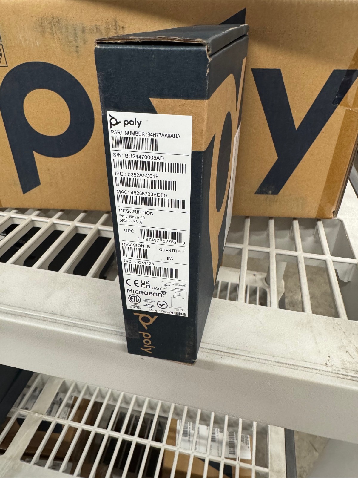 Poly Rove 40 DECT Wireless Handset (2200-86810-001) Grade A Condition