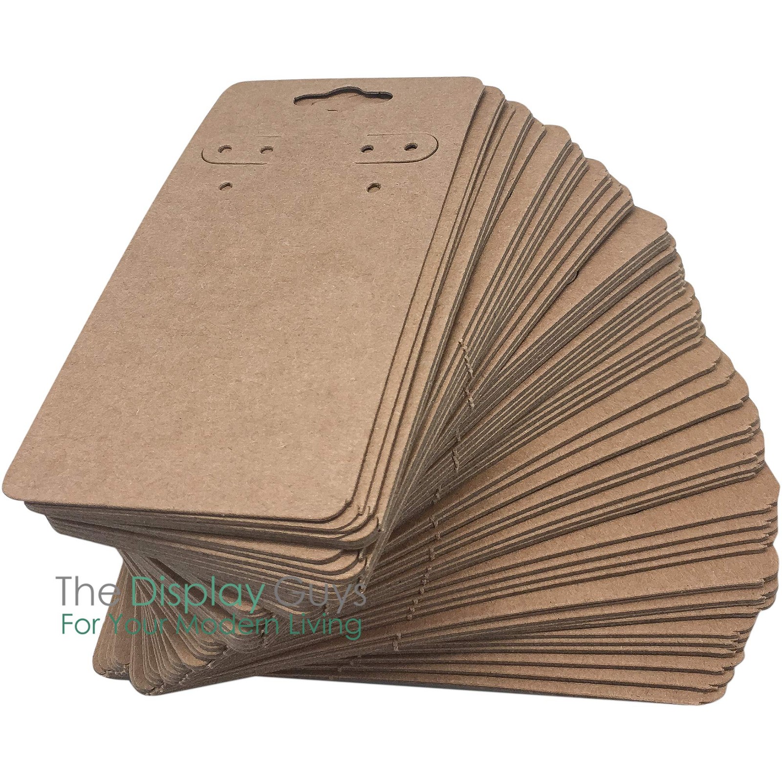 The Display Guys~Pack of 100 pcs 2×4″ inch 2″ x 4″ (Earrings), Kraft Brown