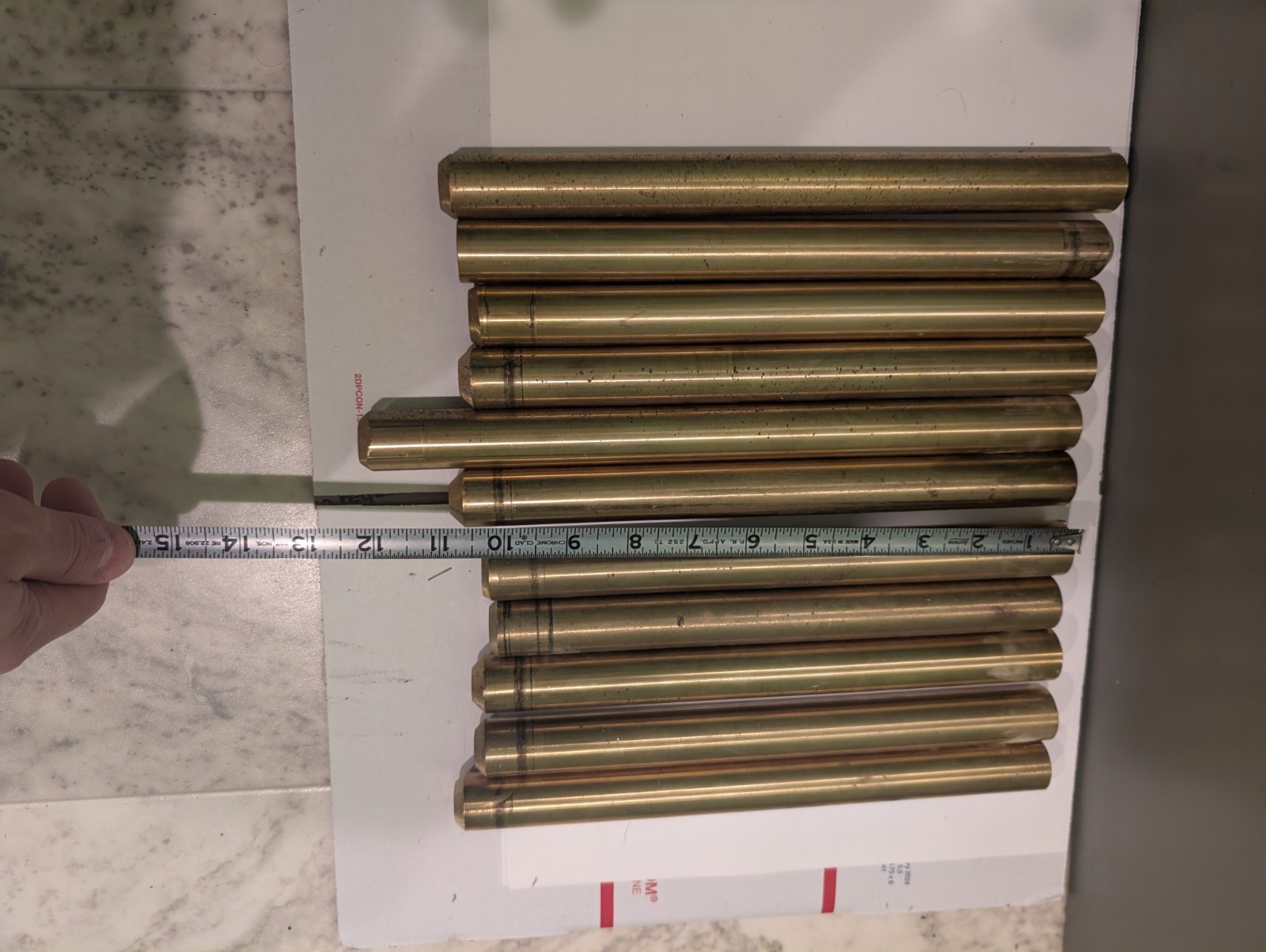 Brass Rods 1 Inch x 10″ Inch Brass Solid Round Rod